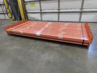 96"x 2-1/2" 25E Teardrop Pallet Rack Step Beam Crossmember New Style Lot of 28