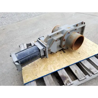 ACT American Control Technology 8" Steel Knife Gate Valve, w/Actuator