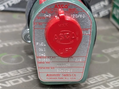 ASCO 8040A21 Red Hat Solenoid Valve 3/8" 120V New NIB