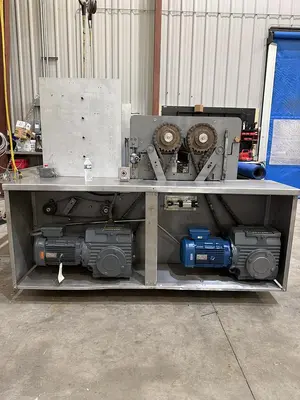 APV 48" TWO ROLL EXTRUDER WITH ULTRASONIC GUILLOTINE CUTTER