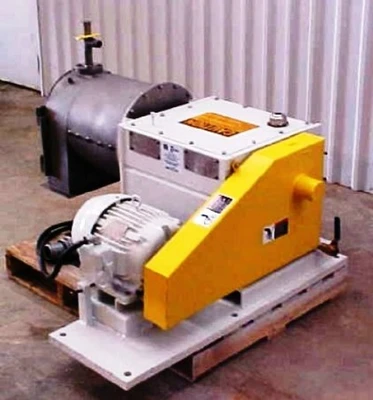 Baker-Perkins S-8 pusher centrifuge, 316SS.