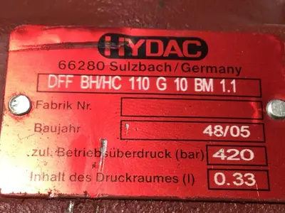 USED HYDAC DFFBH/HC110G10BM1.1