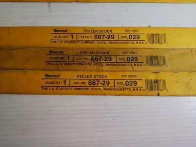 USED STARRETT Shim Stock
