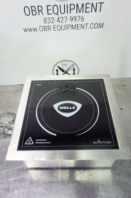 NEW WELLS ELECTRIC DROP-IN COMMERICIAL INDUCTION RANGE ONE BURNER MODEL ISDI35