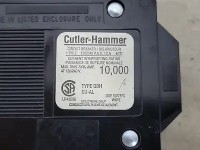 USED CUTLER-HAMMER QBH20