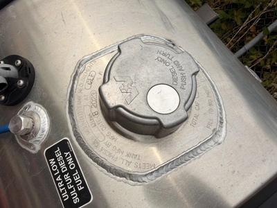Used DTNA 60 GALLON FUEL TANK WITH STRAPS.  CAME OF WESTERN STAR Aluminum  Tanks Michigan US | Miedema Asset Management Group #1357535