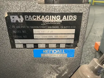 Used PACKAGING AIDS CORPORATION V20OB250 Miscellaneous Packaging Equipment Ohio US | HGR 24 #1460572