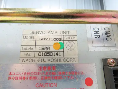 Nachi Fujikoshi RBX1100G AC Servo Amplifier Drive Control Unit *Read