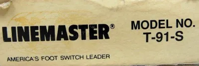 NEW LINEMASTER T-91-S FOOT SWITCH T91S