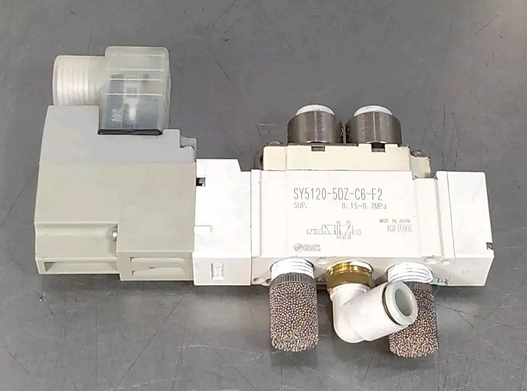 SMC SY5120-5DZ-C6-F2 Solenoid Valve 24V Loc5E5/2