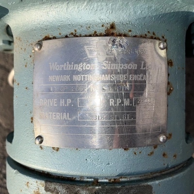 250 Lpm W-Simpson S/S Pump Type 40Cp200