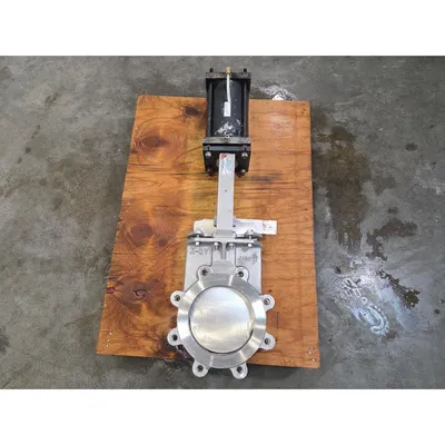 Used 8" A-C Valve Stainless Steel Knife Gate Size 8