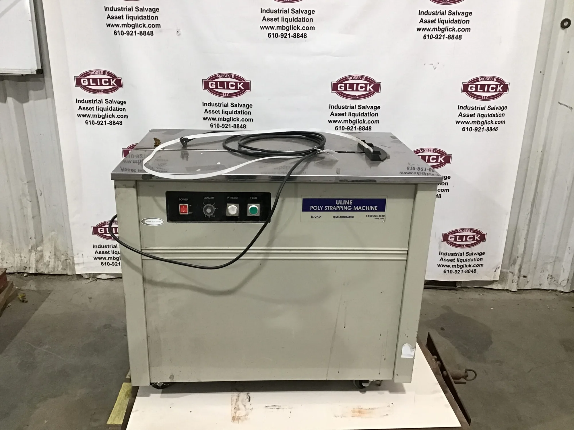 Uline H-959 Semi-Automatic Poly Strapping Machine