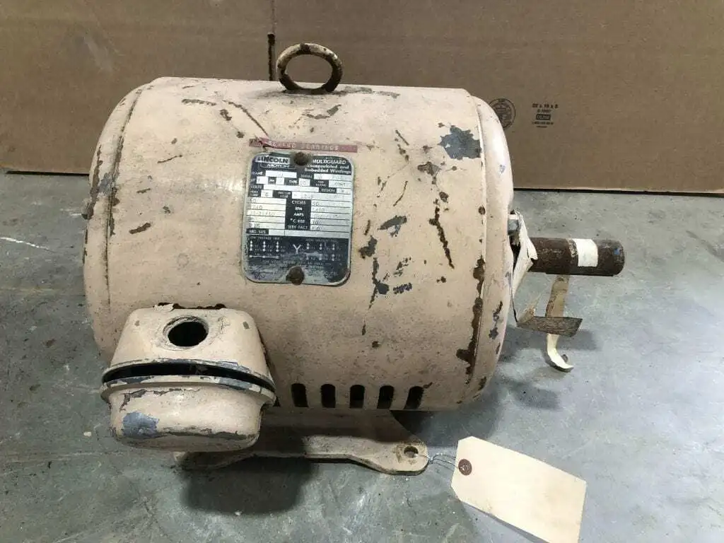 Lincoln M-1245 2-1/2HP Electric Motor 1450/1740RPM 208-220/440V 50/60Hz 3PH