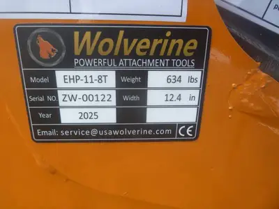Wolverine Hydraulic Rock Pulverize Excavator Jaw 12"
