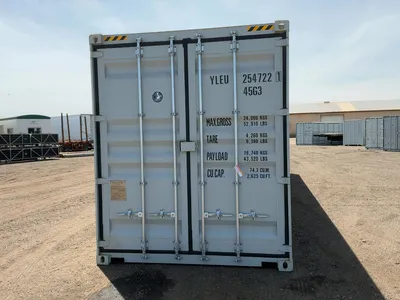 2026 40’L x 8’W x 9’ 6”T High Cube Shipping/Ground Container, swing doors on one end and four sets o...