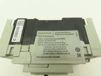 Fuji BW50RAGU3P010 3-Pole Auto Circuit Breaker 10A 500V 3Ph Molded Case Lot of 2