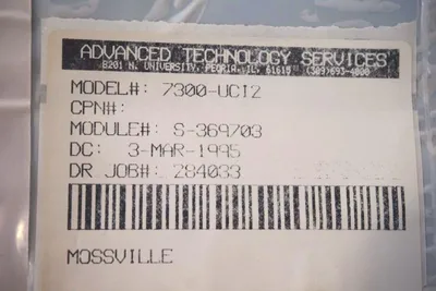 ALLEN BRADLEY 7300-UC12 TAPE READER BOARD 7300UC12 REPAIRED