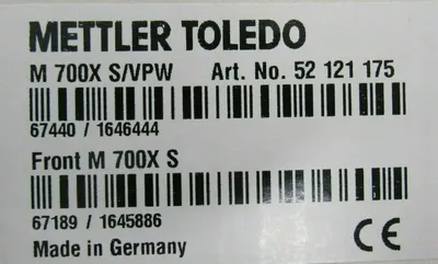 NEW METTLER TOLEDO M-700-X-S/VPW TRANSMITTER M700XSVPW 52-121-175