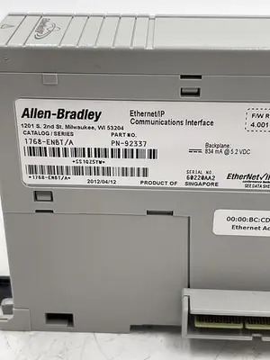 Used ALLEN-BRADLEY ALLEN-BRADLEY 1768-ENBT SER A PLC Input & Output | ND Industrial Surplus #1214824