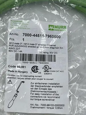 New | in-Stock MURR ELECTRONIK MURR ELECTRONIK 7000-44511-7960500 Industrial Controls | ND Industrial Surplus #1213243