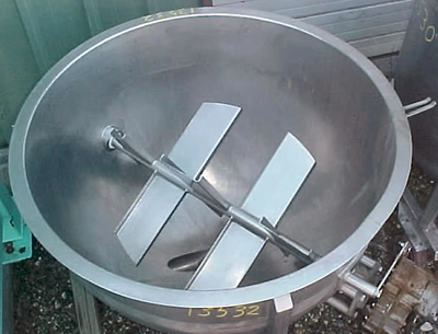 USED PADDLE AGITATED KETTLE 200 GALLON KETTLE