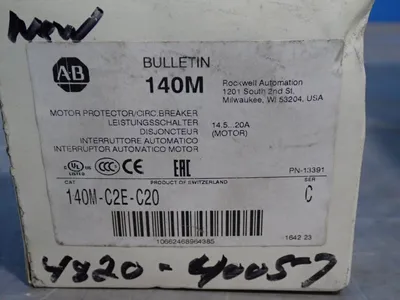 Used ALLENBRADLEY 140MC2EC20 Circuit Breakers Ohio US | HGR 24 #907424