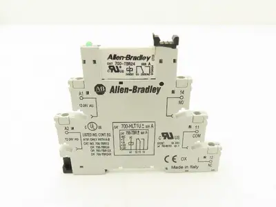 Allen-Bradley 700-HLT1U24 Terminal Block Relay 700-TBR24 Ser A 24V Coil Lot of 5
