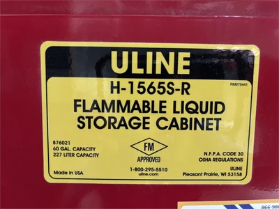 Used ULINE "H-1565S-R" Hazardous Storage Units Texas US | MachineryMax #1488283