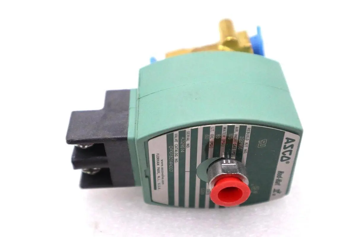 ASCO OFKF8314H007 SOLENOID VALVE 3-WAY 1/4 IN 120 VAC STOCK #K-2281