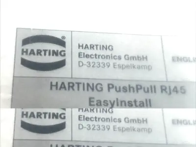New | in-Stock HARTING Cat5 Panel Feed-Through Industrial Ethernet HPP V4 RJ45 Electrical Fittings Michigan US | Maverick Industrial Sales #1400582