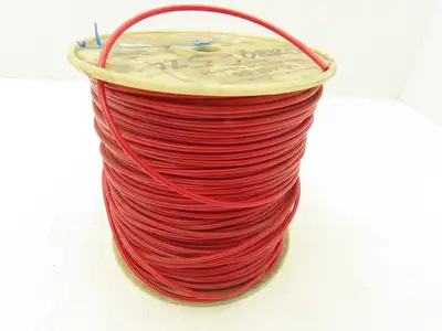 Polyconn 1C-157-05 RED 95A PUR Polyurethane Red Hose Tubing  500' Roll 1/8X1/16"