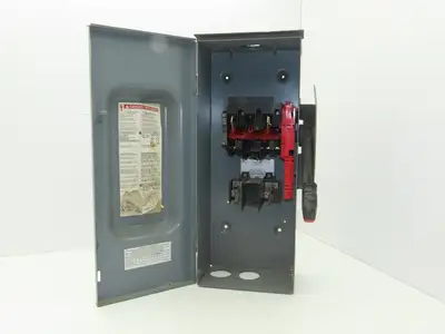 Square D H223NRB Safety Disconnect Switch 100 Amp 240 VAC 250VDC 2 Pole NEMA 3R