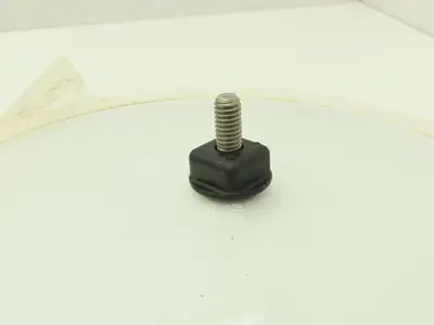 Velvac 709217 10" Center Mount Convex Mirror White Back Pivoting Stud 5/16"-18