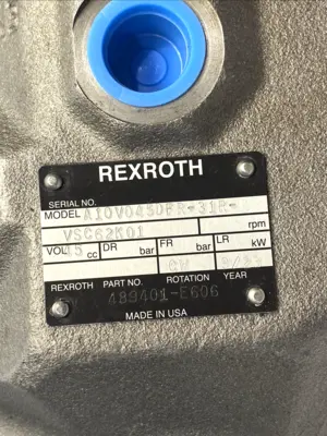 A10VO45DFR/31R-VSC62K01, AL A10V O45 DFR /31R-VSC62K01 | Bosch Rexroth A10VO45DFR/31R-VSC62K01 Variable Displacement Axial Hydraulic Pump - New Other
