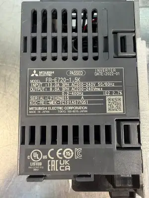 Mitsubishi Electric FR-E720-1 .5K Inverter Drive 3PH 240V (1.2.4)