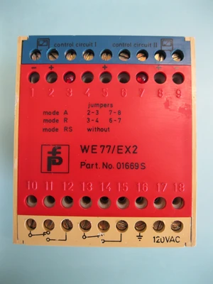 Lot (4) Pepperl+Fuchs WE77/Ex2 250 VAC Switch Amplifier Module H2