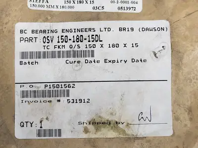 150 mm x 180 mm x 15 mm Oil Seal