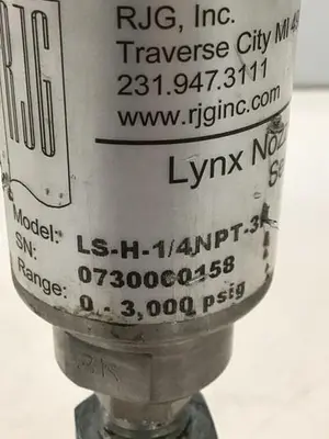 USED RJG INC. LS-H-1/4NPT-3K