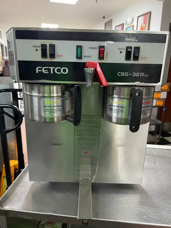 Used Fetco Used Fetco CBS-32Aap Stainless Dual Coffee Brewer Machine 220V Coffee Equipment Illinois US | Falcon Restaurant Supply #1375676