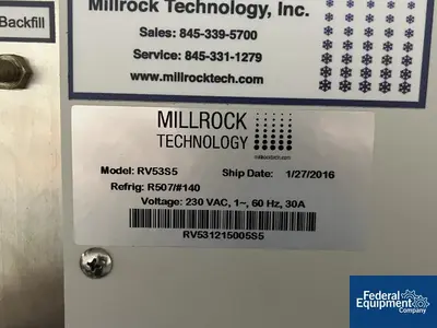 USED Millrock Technology Inc. 10 Sq Ft Millrock Revo Lyophilizer, Model RV53S5