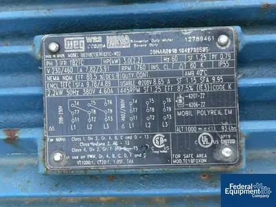 USED Votator 158 Sq Ft Votator Wiped Film Evaporator, 304 S/S