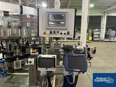 USED Quadrel Quadrel Wrap Around Labeler, Model Rotary