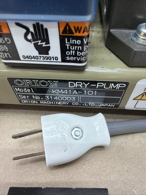 New No Box Orion KM41A-101 Dry Pump Warranty Fast Shipping 🇺🇸