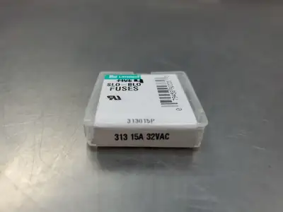 USED Littelfuse 313015P Slo-Blo Fuses, 15A, 32VAC, Lot of 4