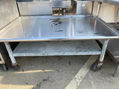 Used Falcon Restaurant Supply Used 48" Stainless Steel Equipment Stand - SS228 Restaurant Equipment (Miscellaneous) Illinois US | Falcon Restaurant Supply #1375958