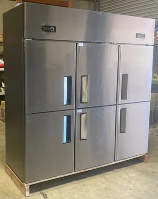 171-0175 6 Door Self Contained Reach In Cooler