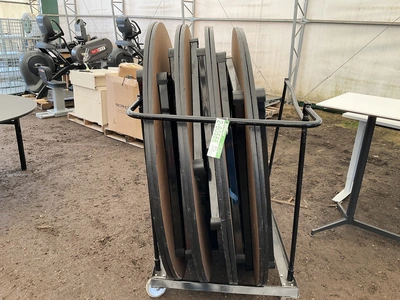 USED ROUND TABLES COLLAPSABLE