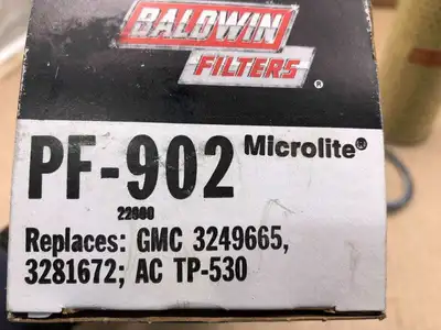 Baldwin PF-902 Microlite Fuel Filter – (LOT OF 4)