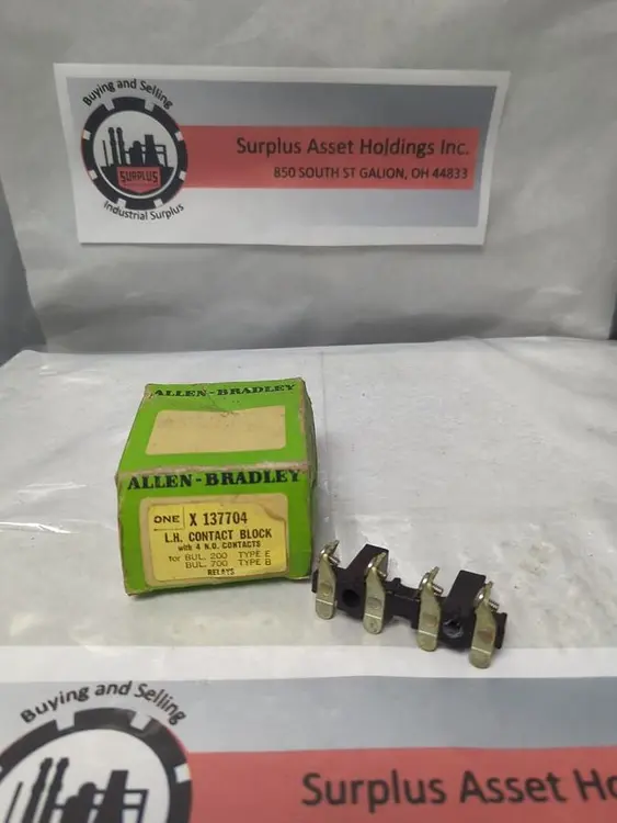 New | in-Stock ALLEN-BRADLEY X-137704 Miscellaneous Equipment (Electrical & Power) Ohio US | Surplus Asset Holdings #1245419